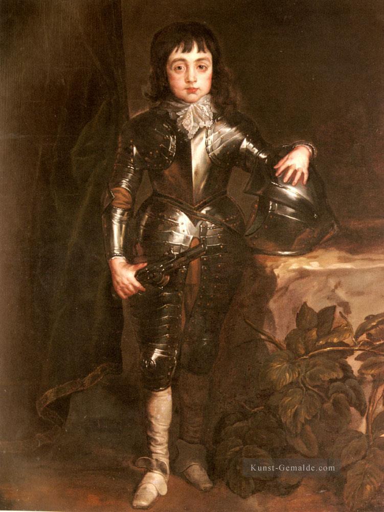 Porträt von Charles II Als Prinz Wales Barock Hofmaler Anthony van Dyck Ölgemälde